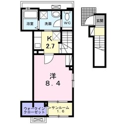 メゾングレーヌ龍野町の物件間取画像